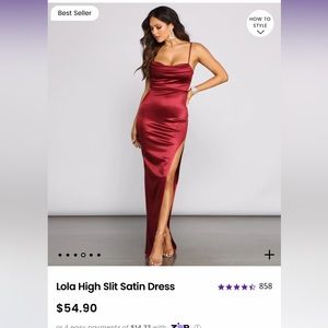 Lola high slit long dress from Windsor